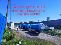 Siap berangkat STP BSA 5m3 4unit PROJECTS 2 titik SDN KEDIRI